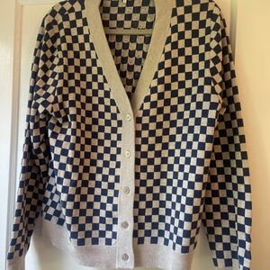 Kule Knite Checkerboard Cardigan